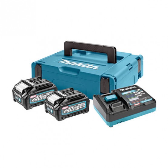 Комплект батерии със зарядно Makita POWERPACK BL4040, 2х40 V, 2х4 Ah, XGT