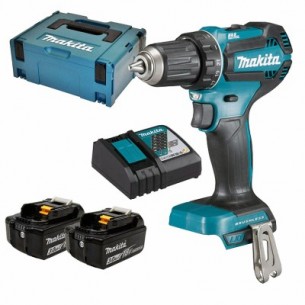 Акумулаторен винтоверт Makita DDF485RFJ, двускоростен, безчетков /18 V, 3 Ah, 0-500 / 0-1900 об./мин, 38/50 Nm/