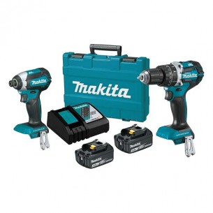 Комплект акумулаторни ударни винтоверти Makita DLX2180X, 18 V, 3.0 Ah, с 2 батерии и зарядно