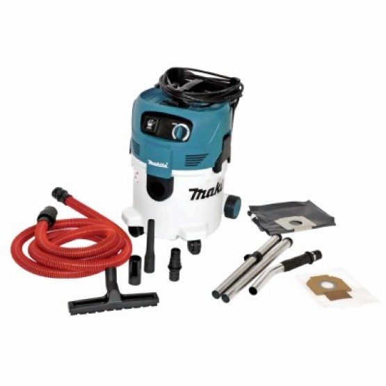 Прахосмукачка за сухо и мокро почистване Makita VC3012L /1200 W, 3700 л/мин, 24 л/