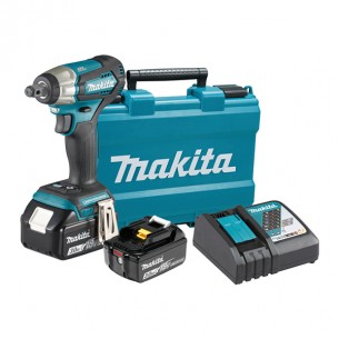 Акумулаторен ударен гайковерт Makita DTW181RFE, 210 Nm, 18 V, 3 Ah, с 2 батерии и зарядно