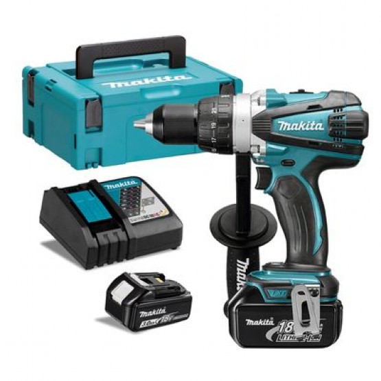 Акумулаторен винтоверт Makita DDF458RFJ /18 V, 2 батерии по 3.0 Ah/