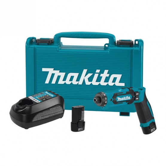 Акумулаторна отвертка Makita DF012DSE, 7.2 V, 1.5 Ah, 5.6 Nm, с 2 батерии и зарядно