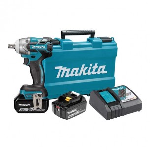 Акумулаторен ударен гайковерт Makita DTW285RFE, 18 V, 3 Ah, 280 Nm, с 2 батерии и зарядно