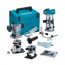 Акумулаторна оберфреза Makita DRT50ZX3, 18 V, 6/8 мм, без батерия и зарядно