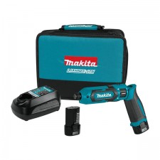 Акумулаторна отвертка Makita TD022DSE, 7.2 V, 1.5 Ah, 25 Nm, с 2 батерии и зарядно
