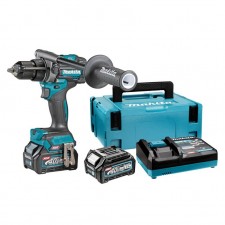 Професионален акумулаторен ударен винтоверт Makita HP001GD201, 40 V, 2.5 Ah, XGT, 140 Nm, с 2 батерии и зарядно