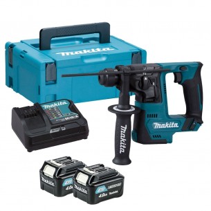 Акумулаторен перфоратор със SDS-plus Makita HR140DSME1 / 10.8 V, 4.0 Ah, 1.0 J, 2бр. батерия, зарядно устройство, куфар/