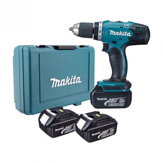 Акумулаторен винтоверт Makita DDF453RFE3, 18 V, 3 Ah, 42 Nm, с 3 батерии и зарядно