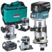 Акумулаторна оберфреза ръчна Makita DRT50RFEX3 /18 V, 3 Ah, 10 000-30 000 об./мин, ф 6-8 мм/