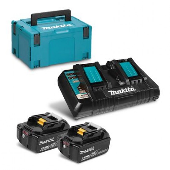 Комплект Makita MKP3PG182, LXT - 2 х 6.0Ah, зарядно и куфар