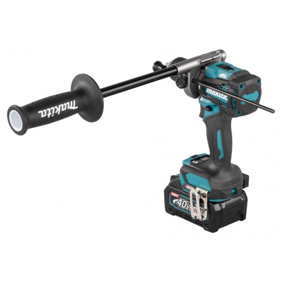 Професионален акумулаторен ударен винтоверт Makita HP001GM201, XGT, 140 Nm, 40 V, 4 Ah, с 2 батерии и зарядно