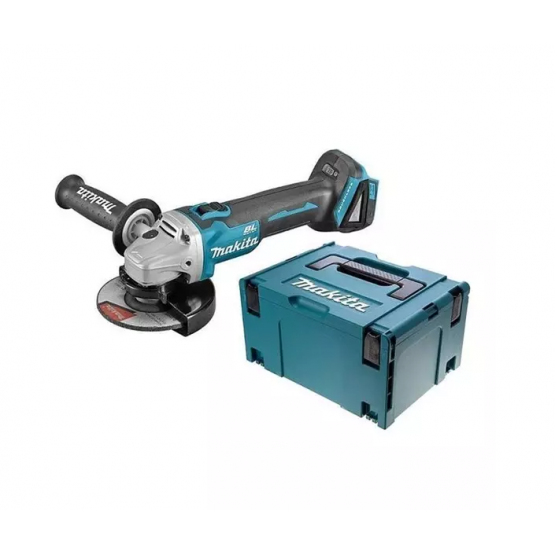 Акумулаторен ъглошлайф Makita DGA506ZJ, 18 V, 125 мм, без батерия и зарядно, с куфар