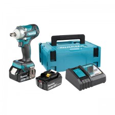 Акумулаторен ударен гайковерт Makita DTW301RTJ, 18 V, 5 Ah, 580 Nm, с 2 батерии и зарядно