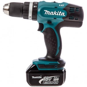 Бормашина / винтоверт Makita DHP453RFE3 / 18.0 V, 2x1.5 Ah, I/0-400, II/0-1300 об., 42 Nm /