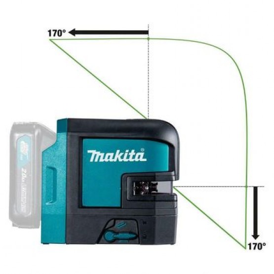 Линеен лазерен нивелир 35 м, 0.3 мм/10м Makita SK106GDZ без батерия и зарядно