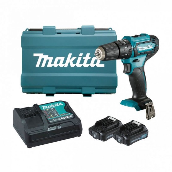 Акумулаторен ударен винтоверт MAKITA HP333DSAE, 12 V, 2 Ah, 30 Nm, с 2 батерии и зарядно