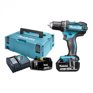 Акумулаторен винтоверт Makita DDF482RTJ, 18 V, 5 Ah, 62 Nm, с 2 батерии и зарядно