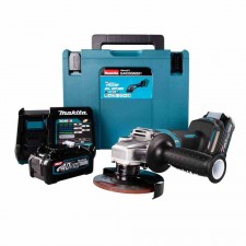 Професионален акумулаторен ъглошлайф Makita GA029GM201, XGT, 125 мм, 40 V, 4 Ah, с 2 батерии и зарядно