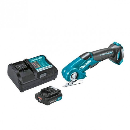 Универсална акумулаторна ножица Makita CP100DSA, 12 V, 2 Ah, 6 мм, с батерия и зарядно