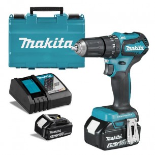 Винтоверт / бормашина Makita DHP483RFE / 18.0 V, 3.0 Ah, І/0-500, ІІ/0-1700 об., 40 Nm /