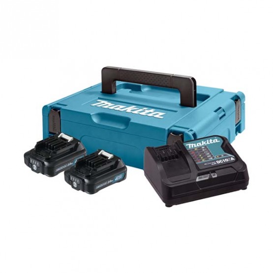 Комплект батерии със зарядно Makita MKP1SA122, CXT, 2x12 V, 2x2 Ah