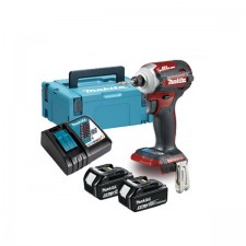 Акумулаторен ударен винтоверт Makita DTD171TJAR, 180 Nm, 18 V, 5 Ah, с 2 батерии и зарядно