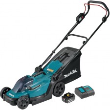 Акумулаторна косачка Makita DLM330SM, 18 V, 4 Ah, 330 мм, с батерия, зарядно и функция мулчиране