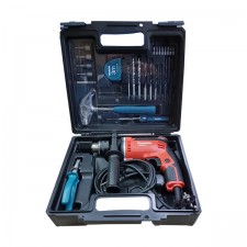 Електрическа ударна бормашина Makita MT M8100KX2, 710 W, 13 мм, с комплект инструменти