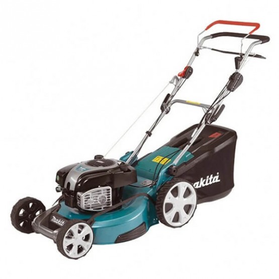 Самоходна бензинова косачка Makita PLM5130N, 3.7 к.с., 51 см, с мулчиране и странично изхвърляне