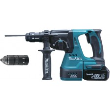 Акумулаторен перфоратор Makita DHR243RFJ / 18 V / в куфар с 2 батерии и зарядно