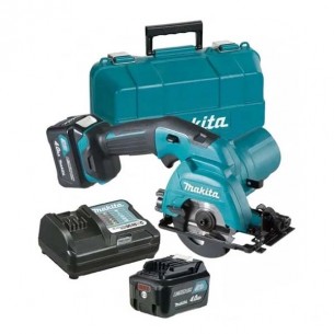 Акумулаторен ръчен циркуляр Makita HS301DSME, 85 мм, 12 V, 4 Ah, с 2 батерии и зарядно