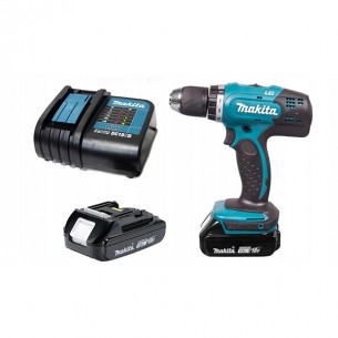 Акумулаторен винтоверт Makita DDF453SYX4, 18 V, 1.5 Ah, 42 Nm, с 2 батерии и зарядно