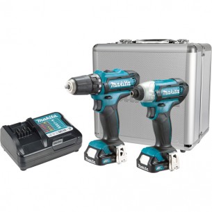 Акумулаторен винтоверт Makita DF333D, 30 Nm + акумулаторен гайковерт Makita TD110D, 110 Nm