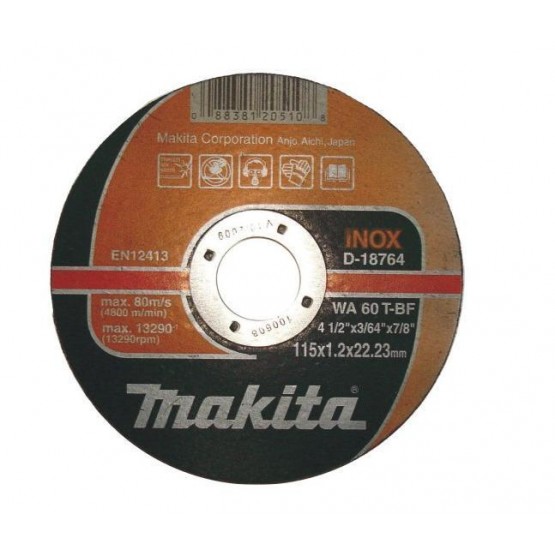 Диск Makita за рязане на метал ф 125 х 1.2 х 22.23 INOX