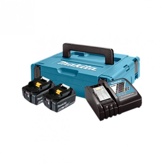 Комплект батерии и зарядно Makita MKP3RG182, 2х18 V, 6 Ah