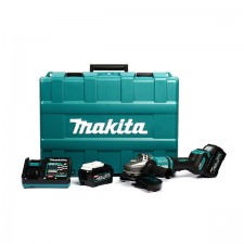 Професионален акумулаторен ъглошлайф Makita GA038GT201, XGT, 40 V, 5 Ah, 230 мм, с 2 батерии и зарядно