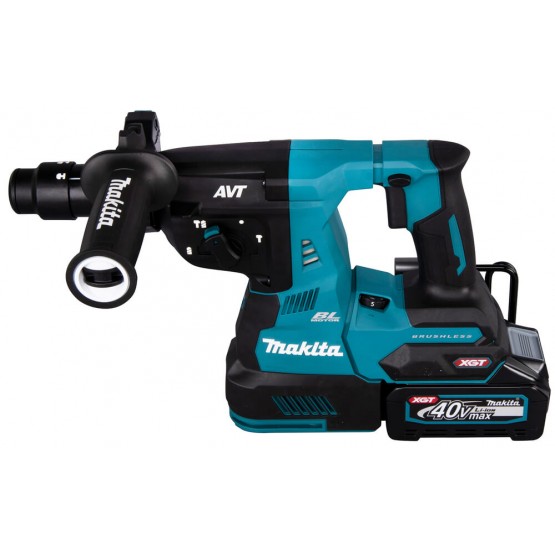 Професионален акумулаторен перфоратор Makita HR004GM201, SDS-plus, 2.8 J, XGT, 40 V, 4 Ah, с 2 батерии и зарядно