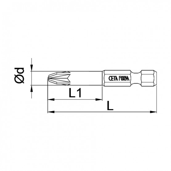 НАКРАЙНИК ЗВЕЗДА PZ1X CETA-FORM - 12 броя