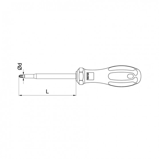 ОТВЕРТКА C+ PZ 1000V CF