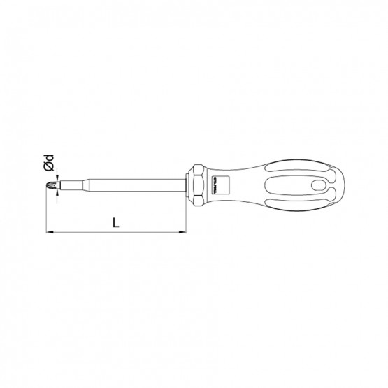 ОТВЕРТКА C+ PZ 1000V CF