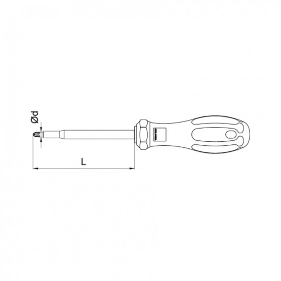 ОТВЕРТКА C+ PZ 1000V CF