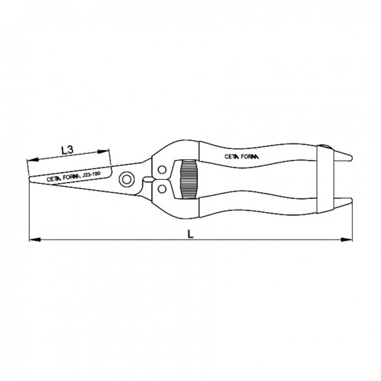 НОЖИЦА ЛОЗАРО-ГРАДИНАРСКА 190MM CETA-FORM