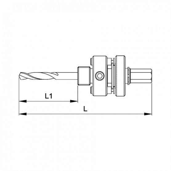 ЦЕНТЪР БОРКОРОНА 30-152MM CETS-FORM