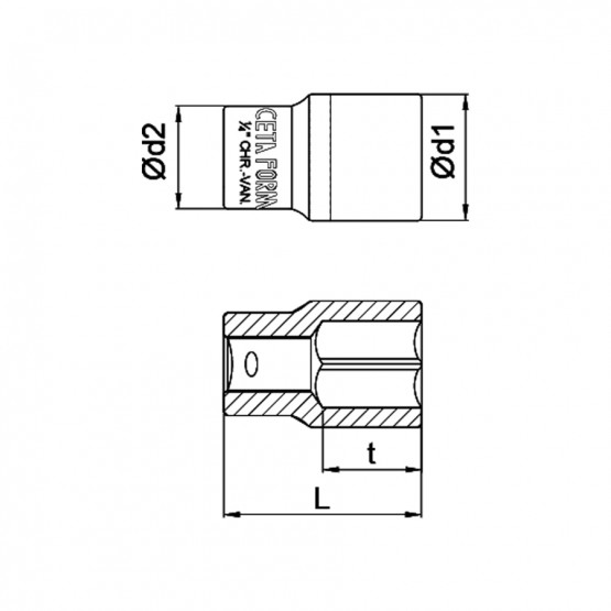 ВЛОЖКА 1/4" CETA-FORM