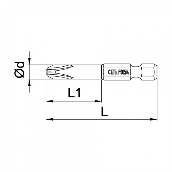 НАКРАЙНИК PH1X 50ММ.DURA MAX CF