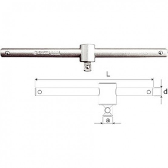 ВЪРТОК 1/4" Т-ОБРАЗЕН KLY-TEK 110ММ