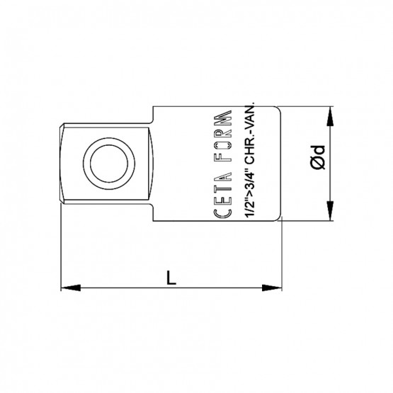 АДАПТЕР CETA-FORM 1/2"ЖЕНСКИ-3/4"МЪЖКИ