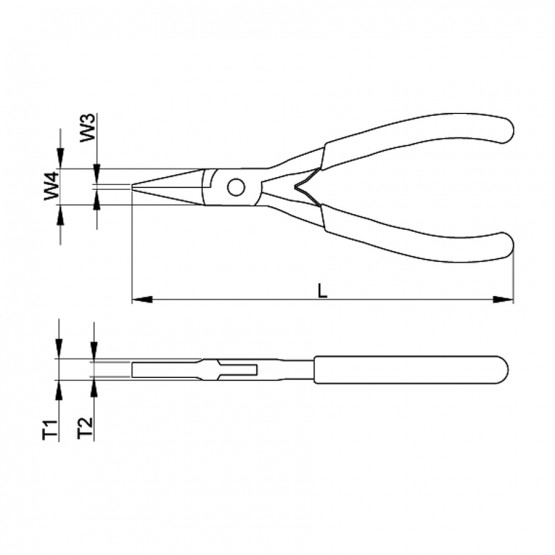 КЛЕЩИ ПЛОСКОУСТИ CETA-FORM 120MM