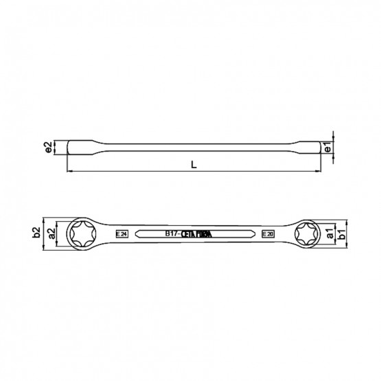 КЛЮЧ E-TORX CETA-FORM